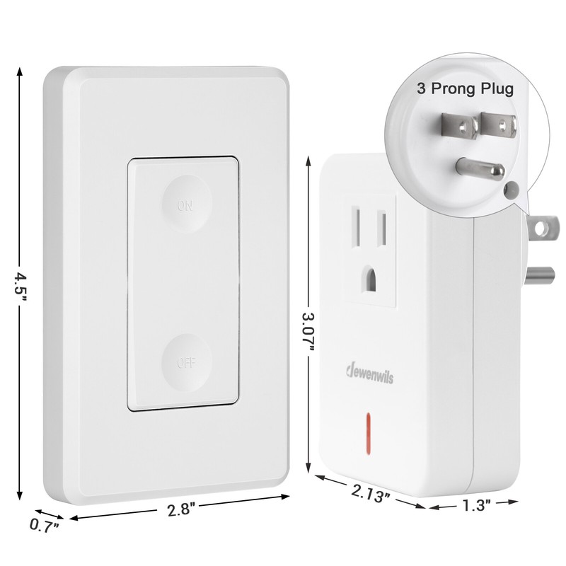 DEWENWILS Remote Control Outlet Wireless Electrical Plug in On Off Power Switch gallery