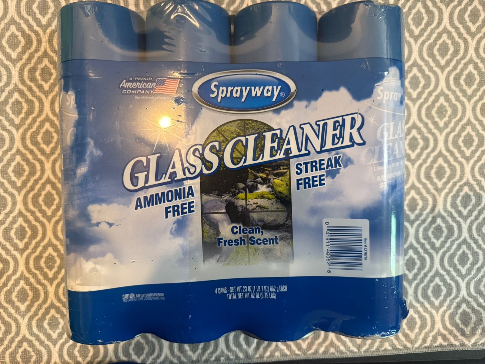 Sprayway Glass Cleaner 4 Pack Ammonia Free Streak Free 23 Oz Aerosol Cans gallery