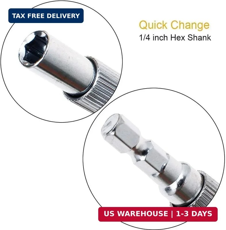 2pc Flexible Extension Drill Bit Holder Flex Shaft Impact Driver for Hand Ratche gallery