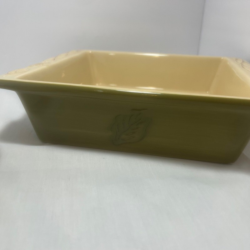 Tastefully Simple Host Collection Bakeware Serving Set Yellow Stoneware Dish gallery