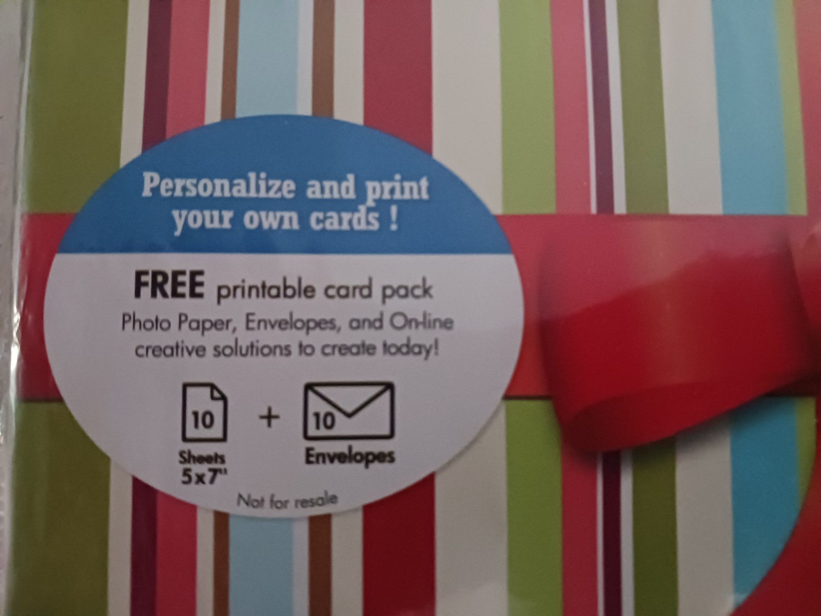 HP Printable Card Pack, 10 - 5x7 Photo Sheets + 10 - Envelopes, G7442 gallery