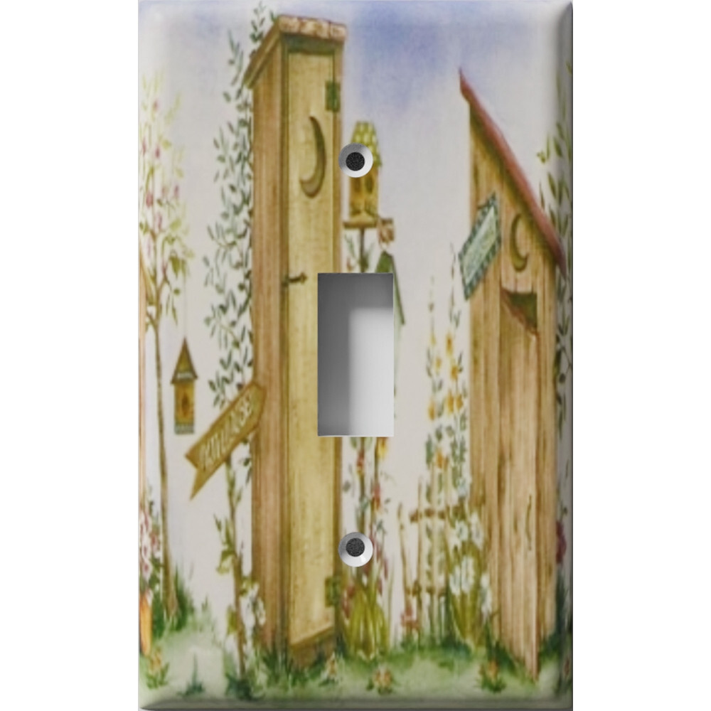 SnazzySwitch Outhouse Decorative Light Switch Plate Cover gallery