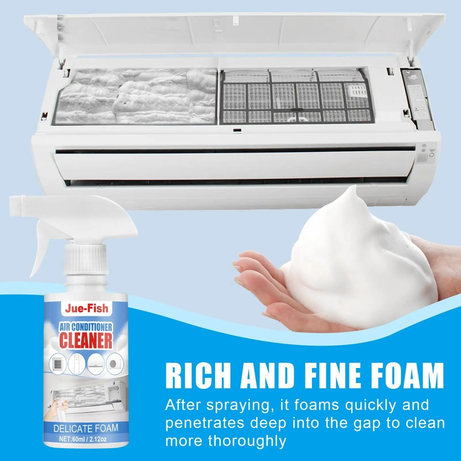 60ml Freezer Defrosting Deicing Spray,De-Icer For Refrigerator Buildup best gallery