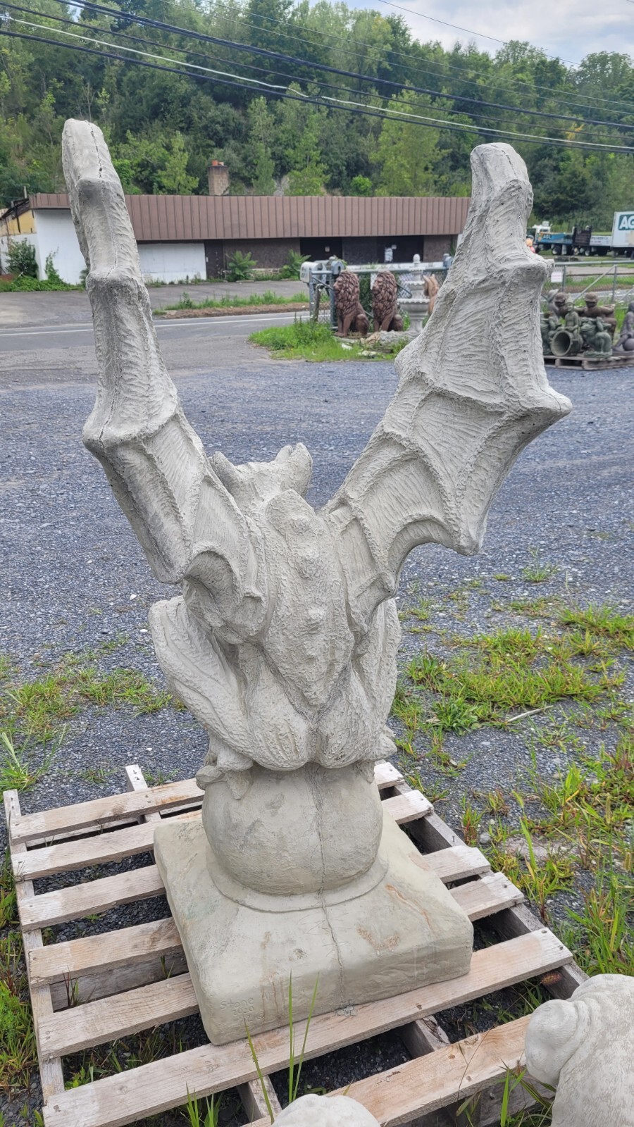 Concrete statue 54'' LARGE GARGOYLE AS SHOWN .SOLD INDIVIDUALY gallery
