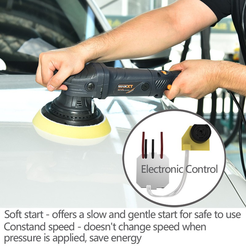 MAXXT Dual Action Polisher Random Orbital Buffer Polisher 6 Inch 21MM Long Throw gallery