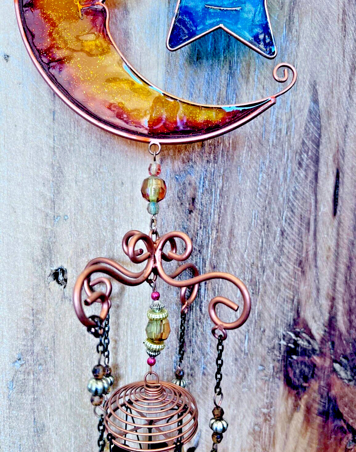 Celestial Metal/Acrylic Windchime 23"L gallery