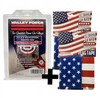 Valley Forge US Pleated Mini Fan Flag 1.5' x 3' Polycotton + 2 Flag Tape New gallery