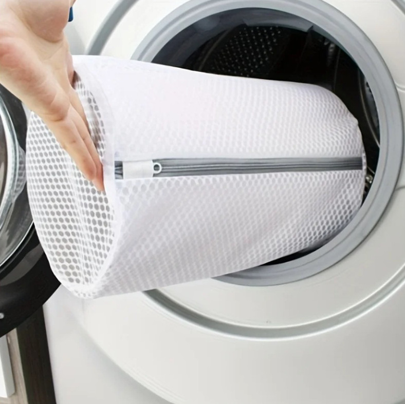2pcs Mesh Shoe Cleaning Bag Reusable Laundry Protector with Zipper Closure - NEW gallery
