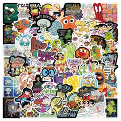 Classic Cartoon Character Random 10 PCS Stickers – No Duplicates