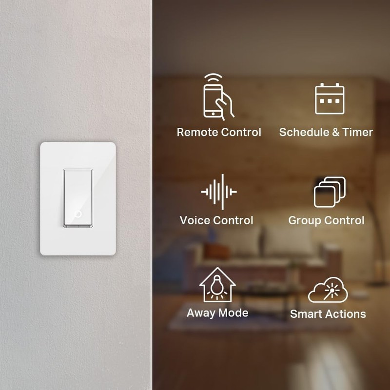 Smart Wi-Fi Light Switch, 3-Pack - Voice Control, No Hub Required, Easy Install gallery