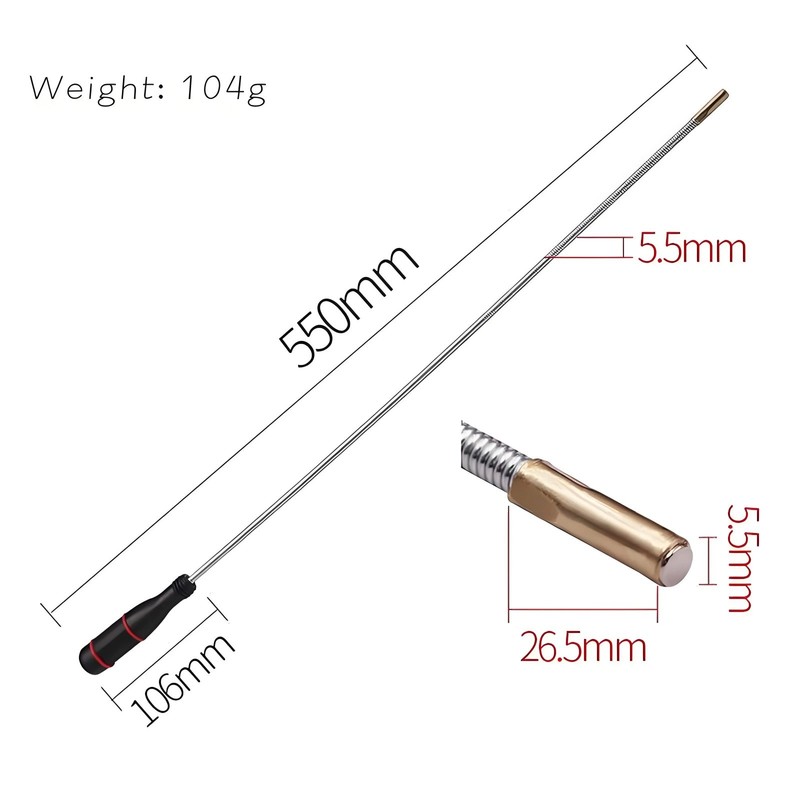 Flexible Magnetic Pickup Tool with Strong Suction Rod - Bendable for Auto Repair gallery