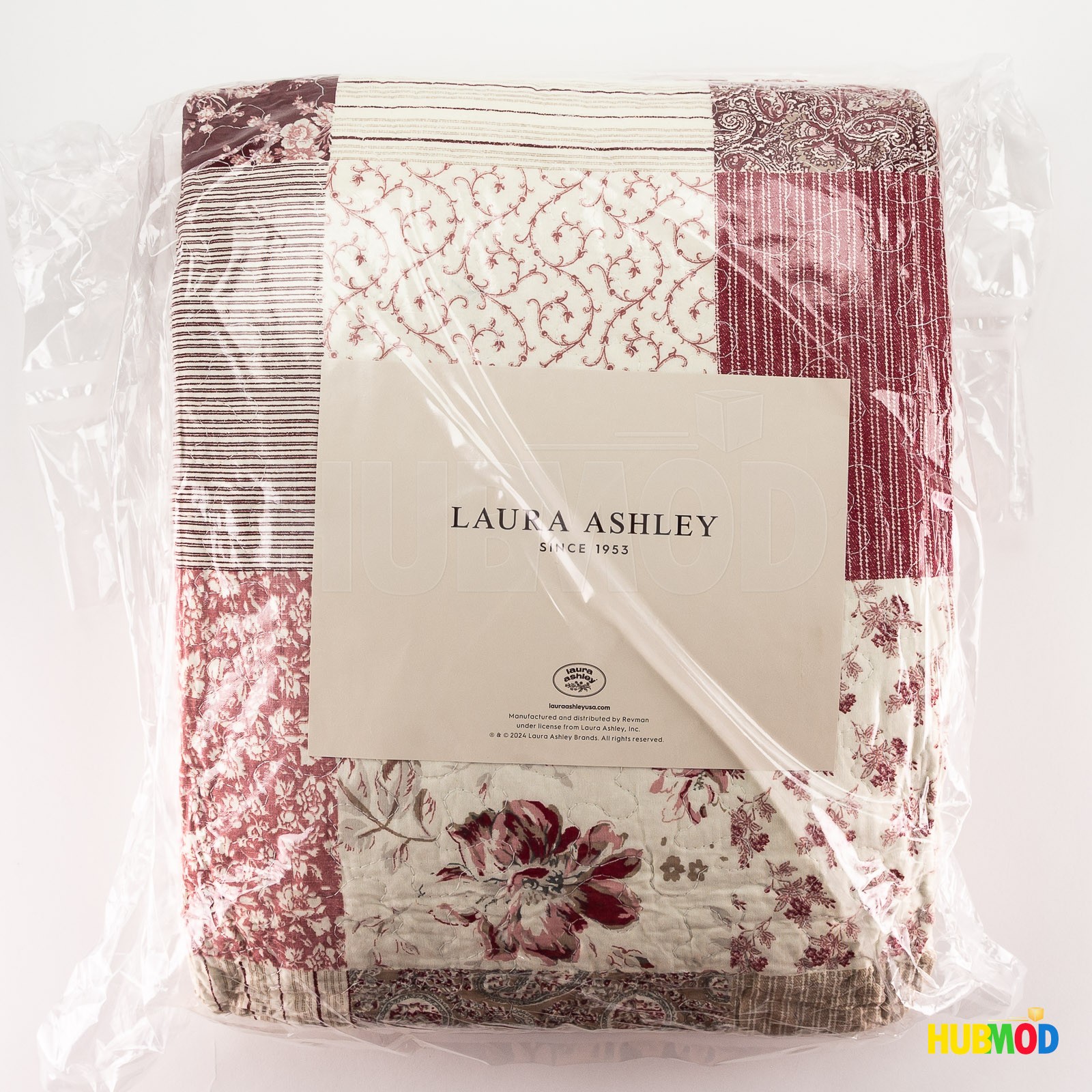 Laura Ashley Queen/Full Quilt Set Soft & Lightweight Bedding Celina Patchwork gallery