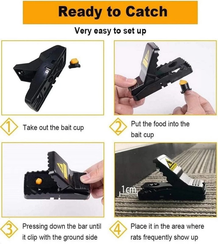 10 Pack Mouse Traps Rat Mice Killer Snap Trap Power Rodent Heavy Duty Pest Trap gallery