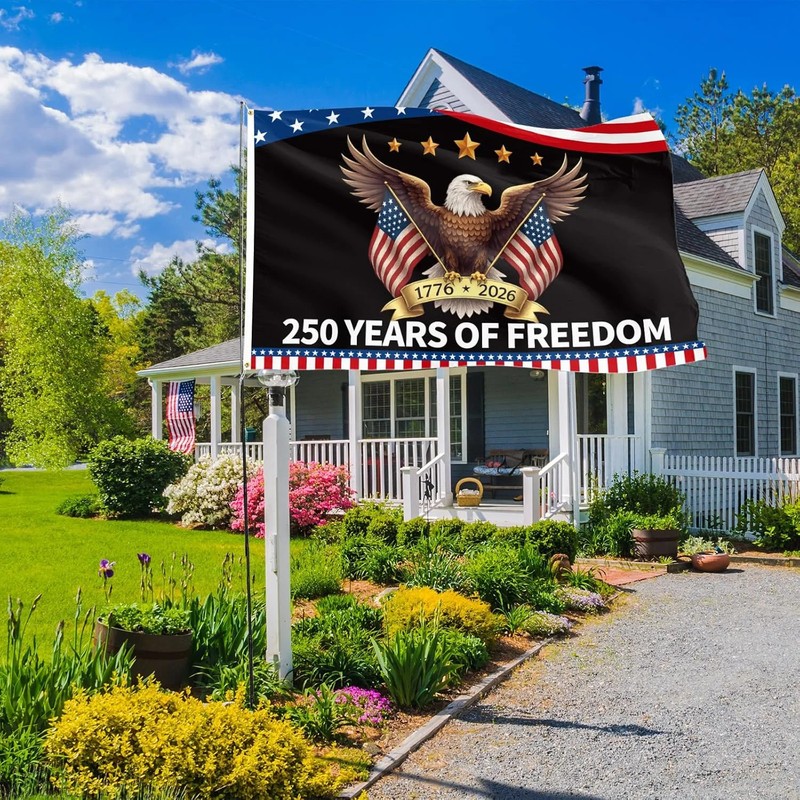 250 Anniversary Flag 3 x 5 Ft Double Sided 3 Ply American Flag Eagle 1776-2026 gallery
