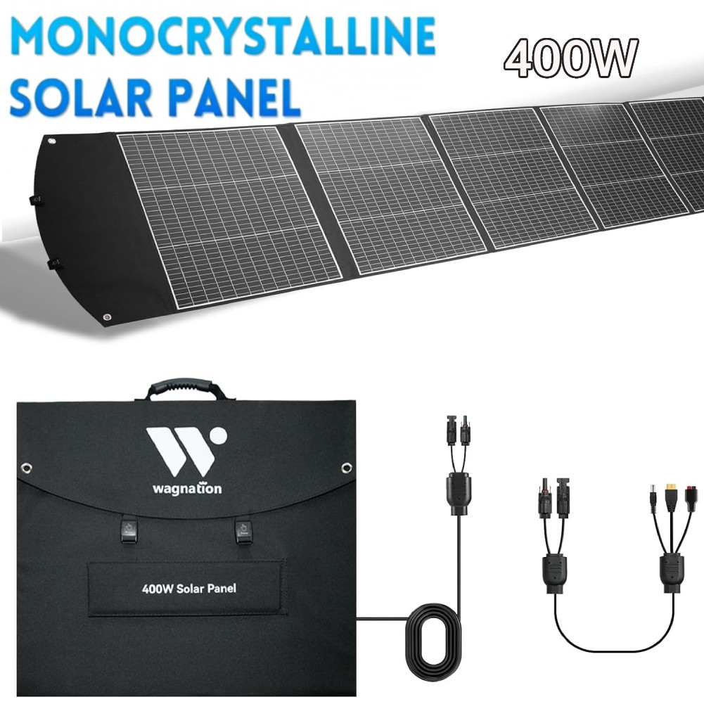 400W Portable Solar Panel Folding Charger Power with Kickstands Power Station gallery