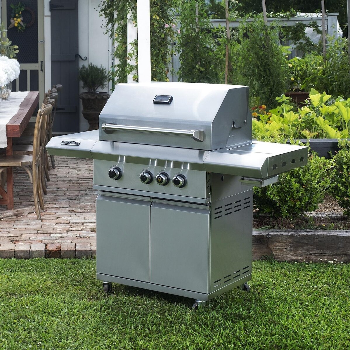 Victory 3-Burner Propane Gas Grill With Infrared Side Burner gallery