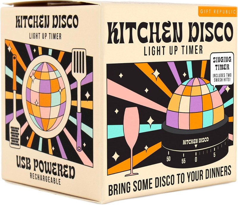 ⏱️ Kitchen Disco Timer – Light-Up 60-Minute Cooking Gadget ✨ USB Rechargeable 🎁 gallery