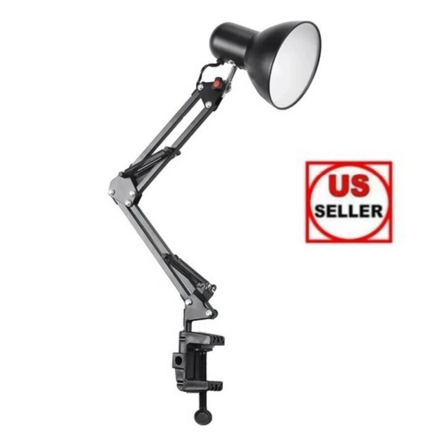 Lamp Desk Architect Arm Swing Adjustable Light Table Task Clamp Black Metal gallery