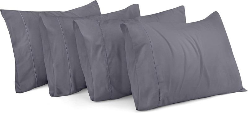 2 Pack Queen Pillow Cases Envelope Closure Ultra Soft Microfiber 20x30 Gray Fade gallery