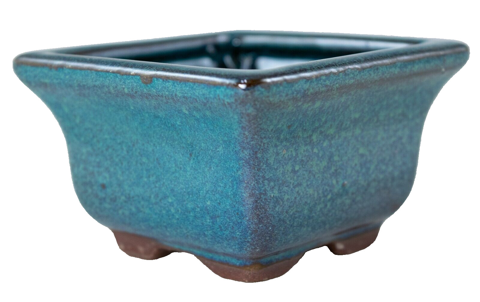 Square Green Mame Bonsai, Succulent & Accent Plants Pot 3.25"x 3.25"x 2" + Mesh gallery