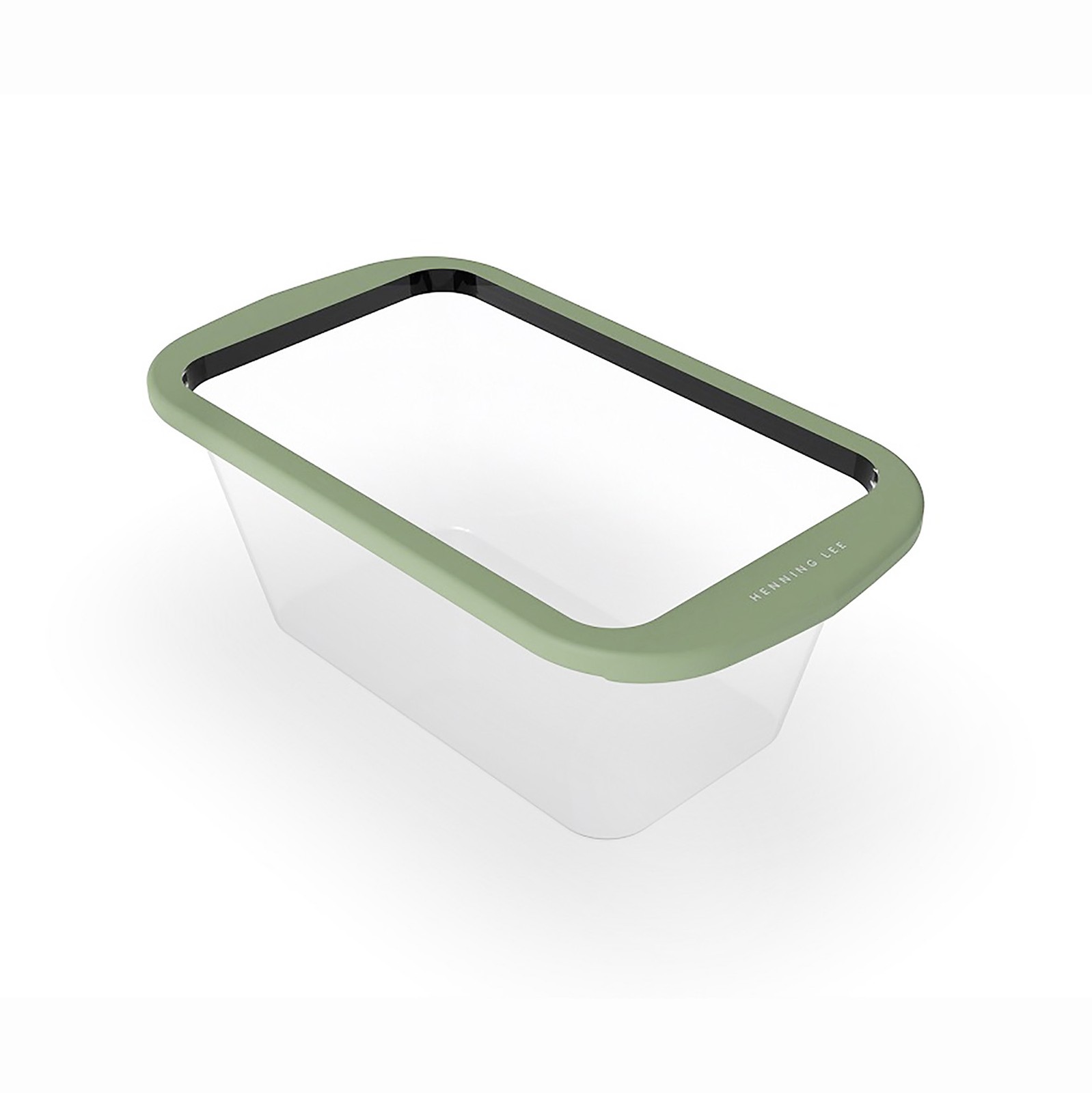Henning Lee Look and Cook Clear Silicone Loaf Pan, Moss gallery
