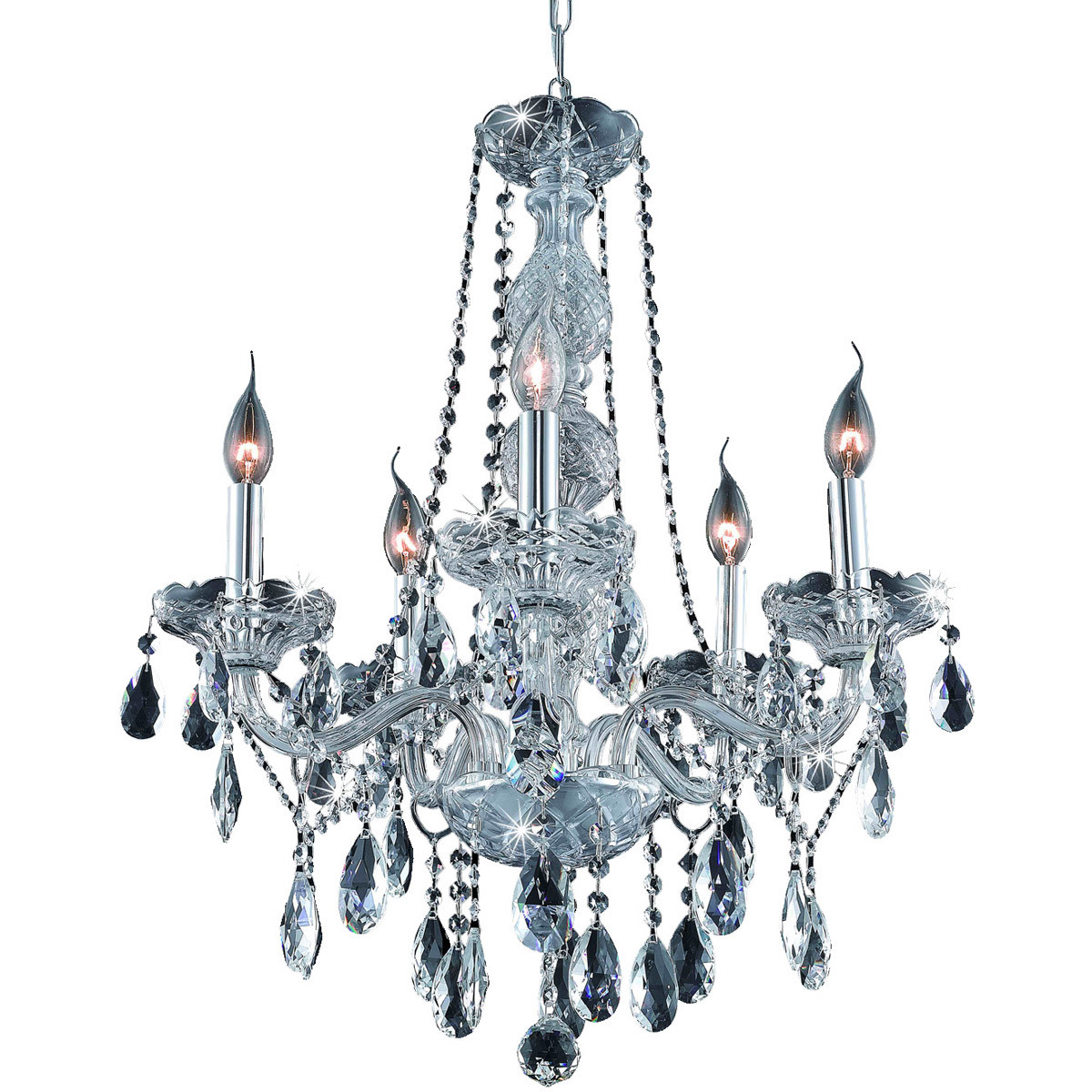 Crystal Chandelier Ceiling Dining Room Venetian Pendant Lighting 6 Light Fixture gallery