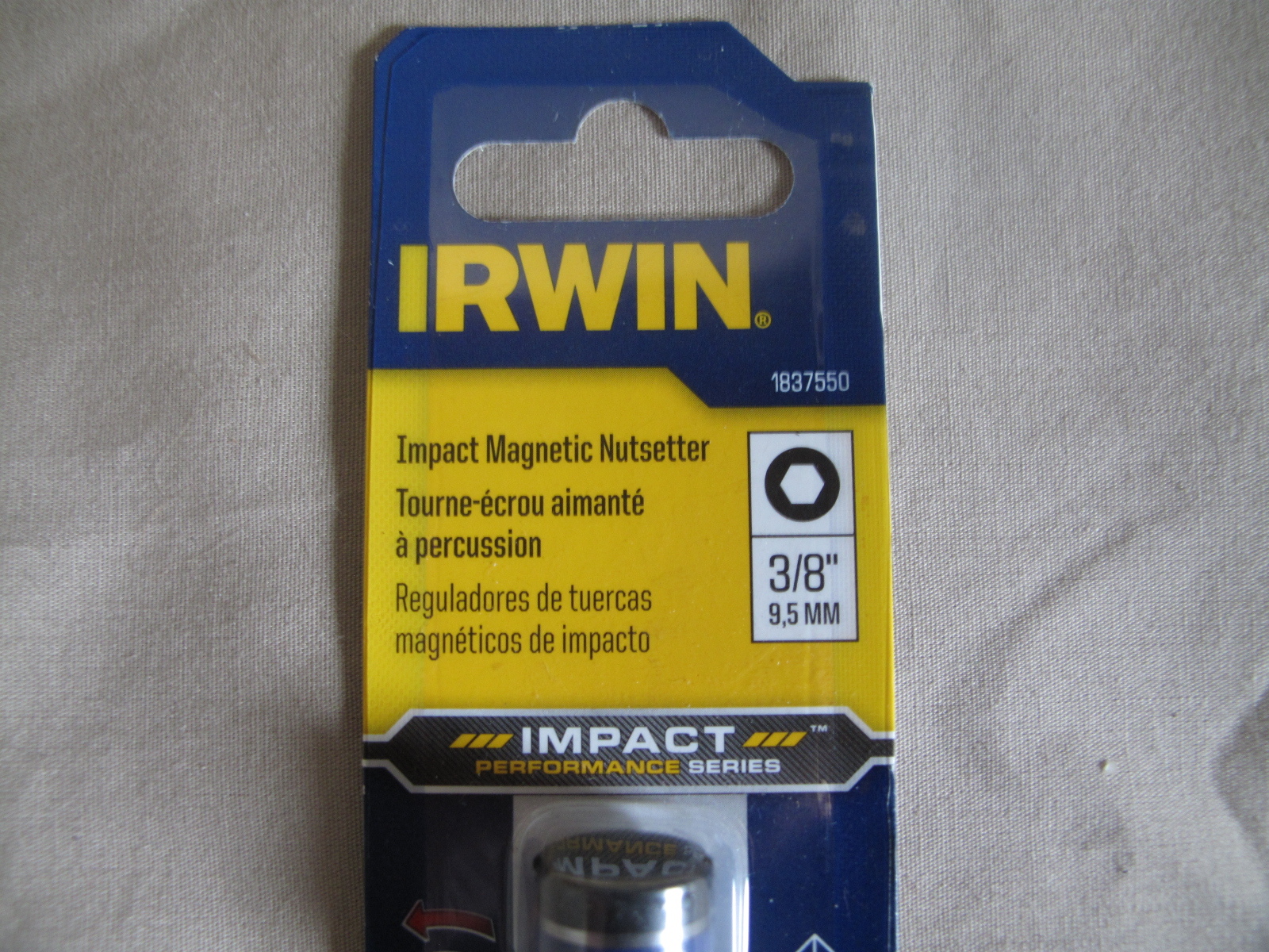 (5) NEW Irwin 3/8" Impact Hex Drive Magnetic Nutsetter 1837550 2-9/16" gallery