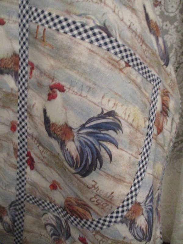 HANDMADE BIB APRON FRESH EGGS CHICKENS gallery