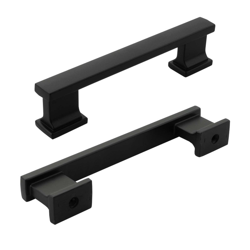 Solid Metal Matte Black Cabinet Pulls Knobs Handles Kitchen Bath Drawer Hardware gallery