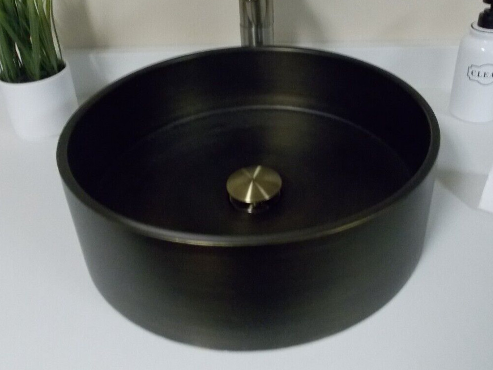 Eden Bath Round Stainless Steel Vessel Sink (EB_SS003AT, D504) gallery