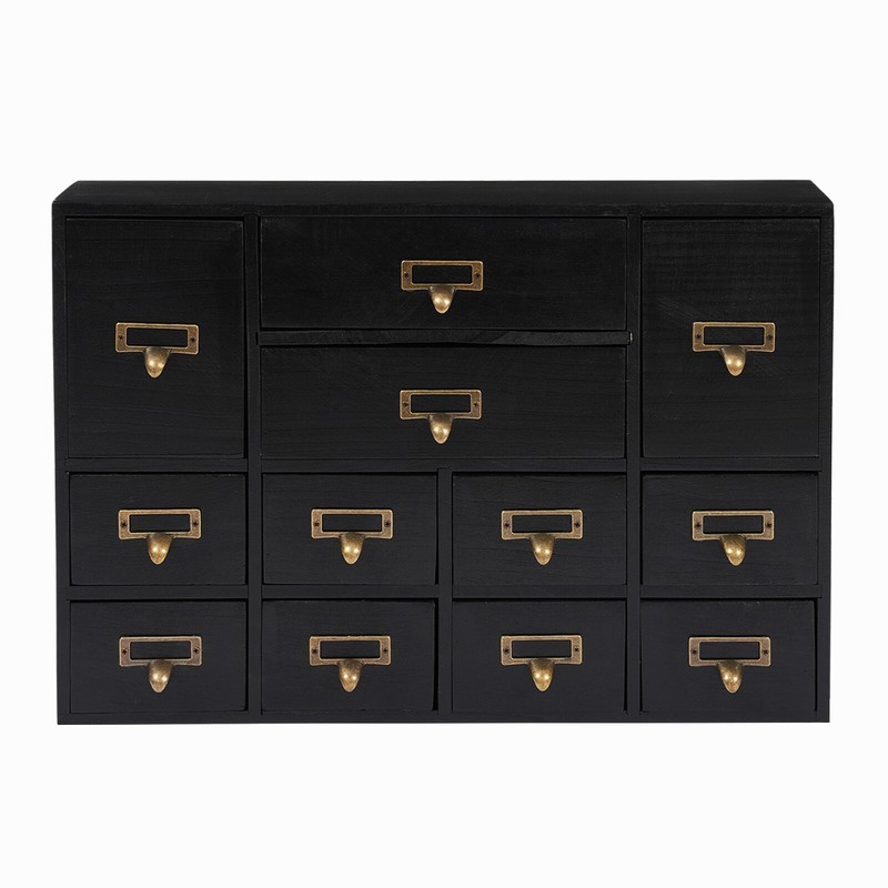 12 Drawers Tabletop Storage Box Black Drawers Organizer Indoor Storage Drawers gallery