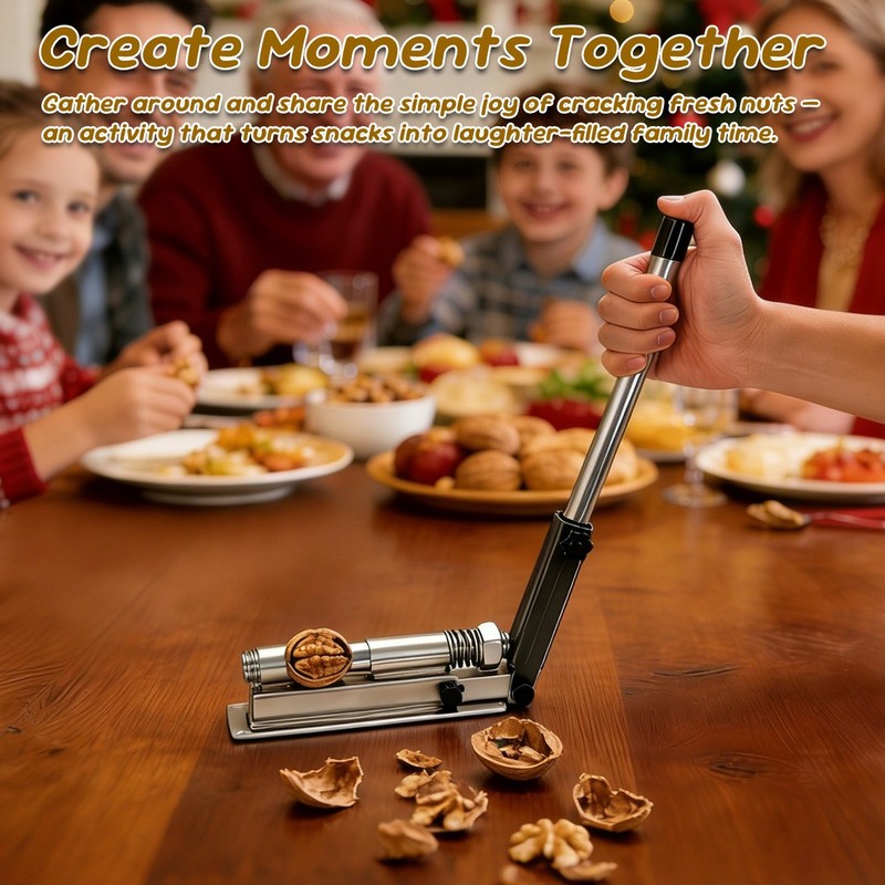 Heavy Duty Black Walnut Nut Cracker Wall Mount for Macadamia Hickory - optional gallery