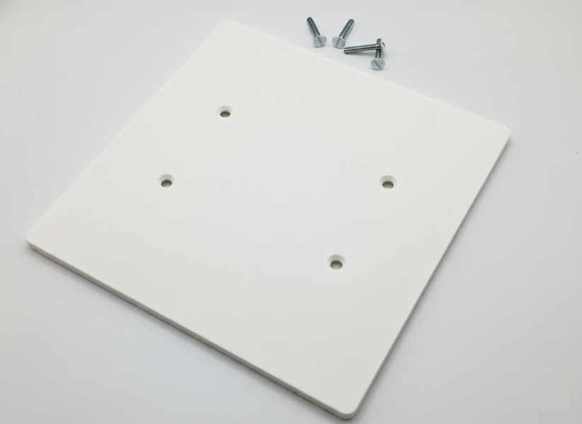 Oversized Blank Electrical Cover Wall Plate 6x6 Jumbo Large 2-Gang USA Made gallery