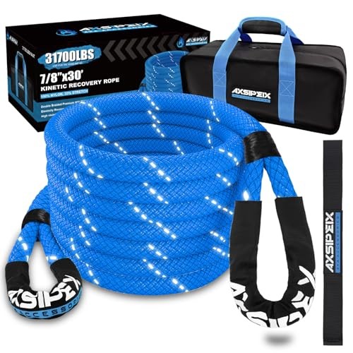Kinetic Recovery Rope Kit (Reflective), 7/8in x 30ft 31,700Lbs, 35% High gallery