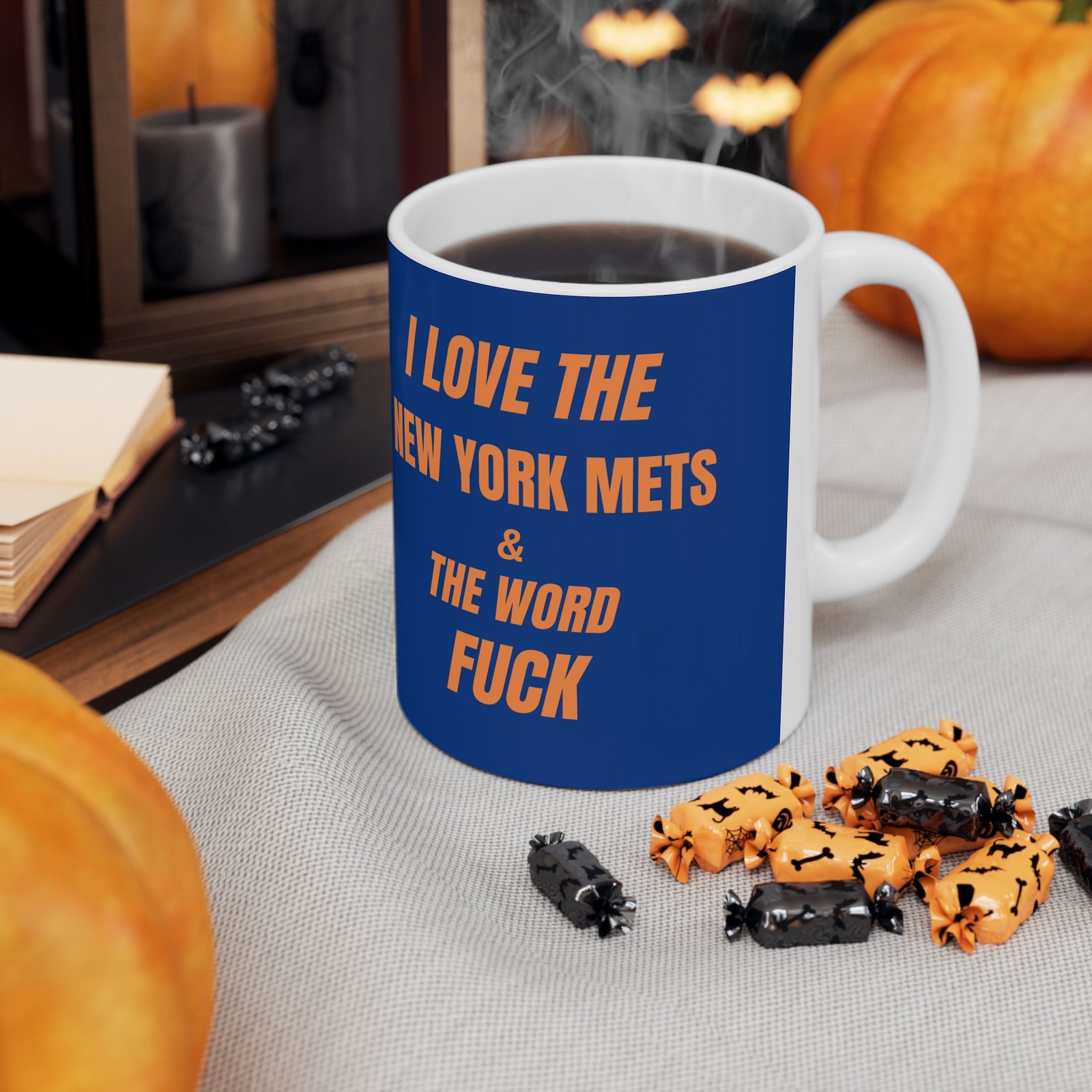 New York Mets Coffee Mug Blue and Orange 11oz or 15oz I Love The New York Mets!! gallery