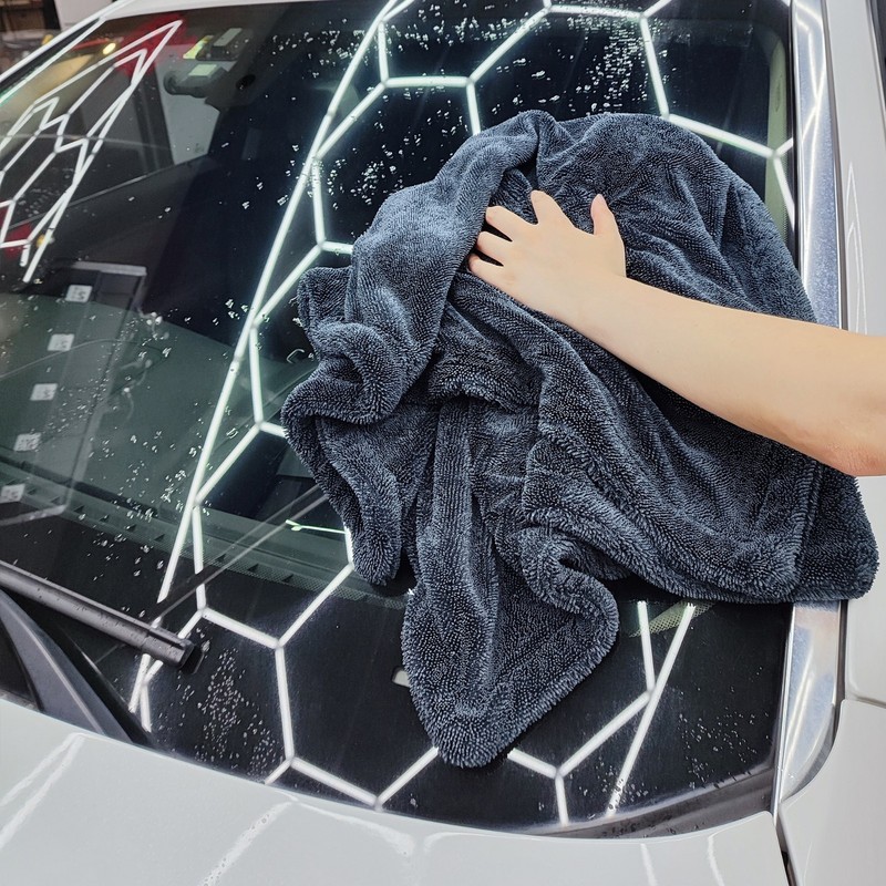 Super Absorbent Microfiber Car Drying Towel Twisted Loop 24'' x 36" 1500GSM gallery