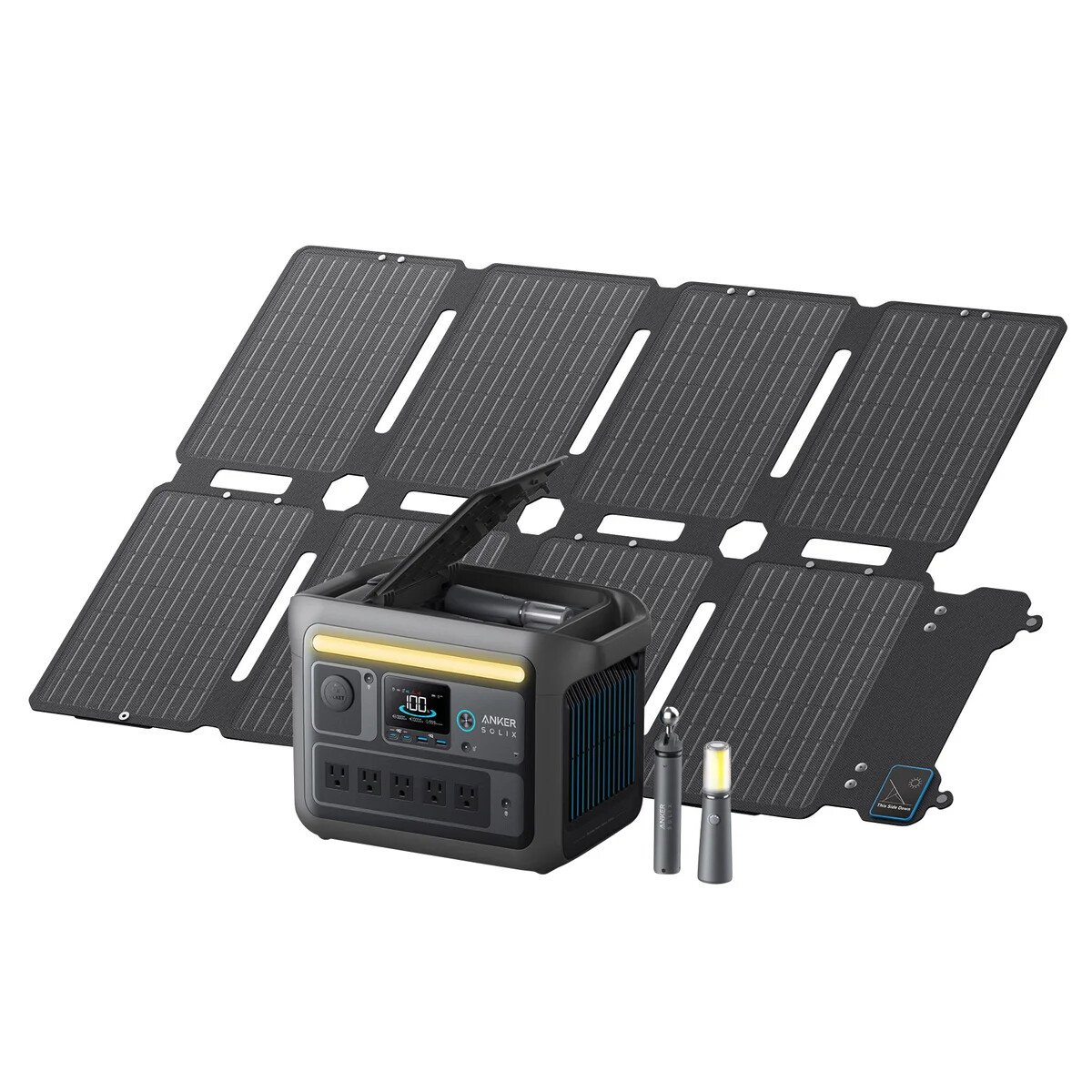 Anker SOLIX C800X Portable Power Station 768Wh with 100W Foldable Solar Panel gallery