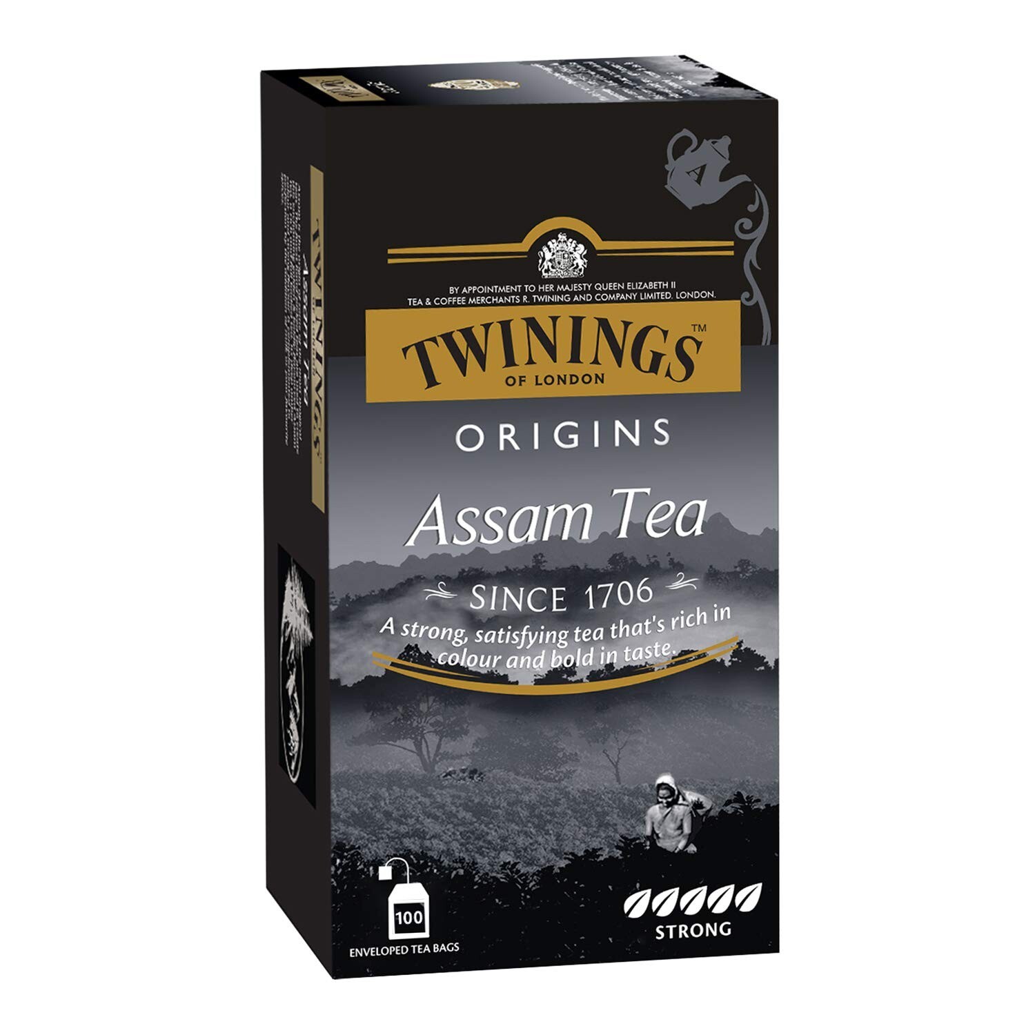 Twinings Assam Tea, 100 Teabags, Premium Black Tea, Twinings Origins, gallery