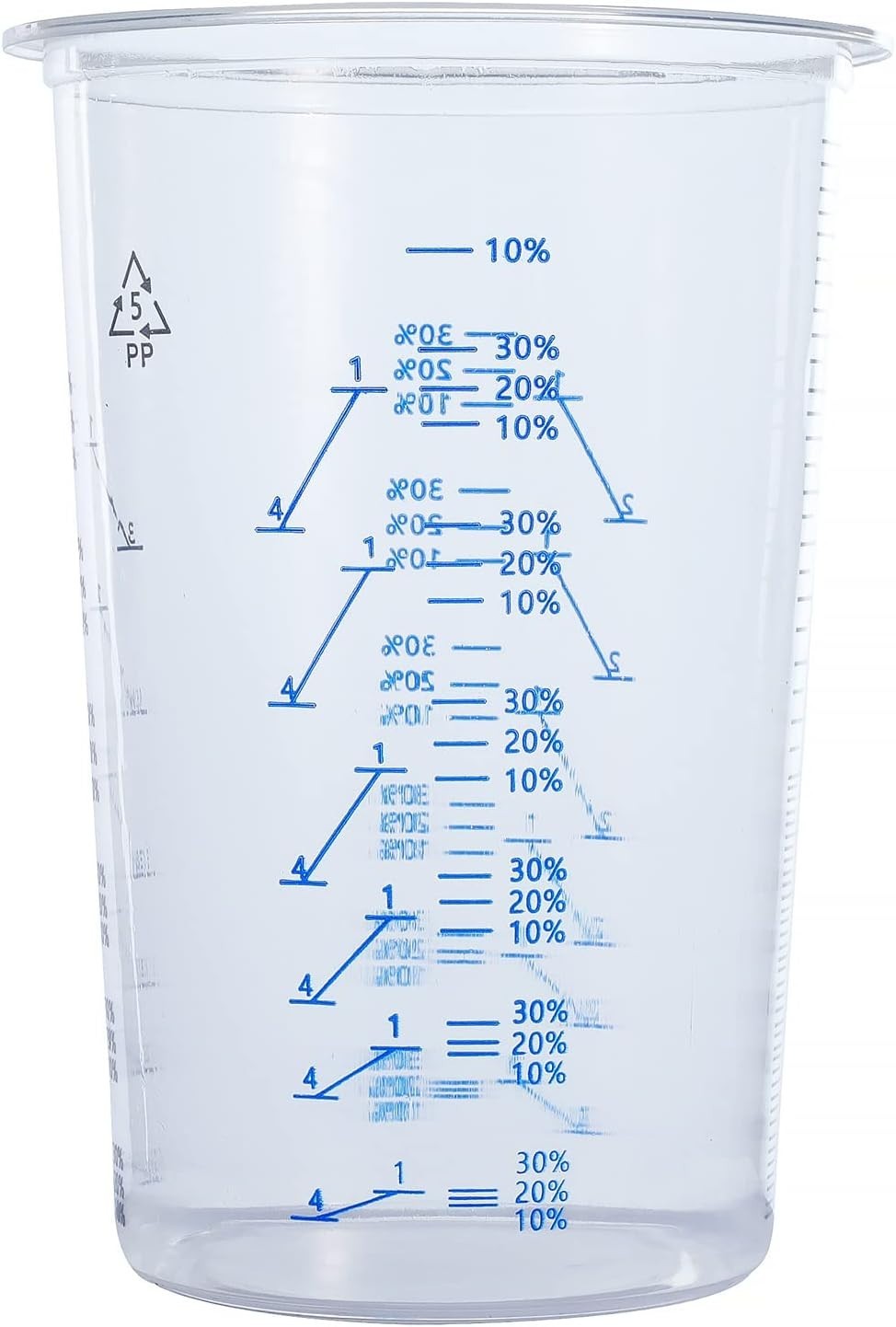 32oz.(1000ml) Disposable Flexible Clear Graduated Plastic Mixing Cups gallery