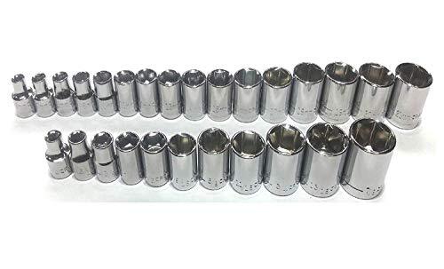 NEW CRAFTSMAN 27 pc SAE STANDARD & METRIC 3/8" DRIVE 6 POINT SOCKET SET gallery