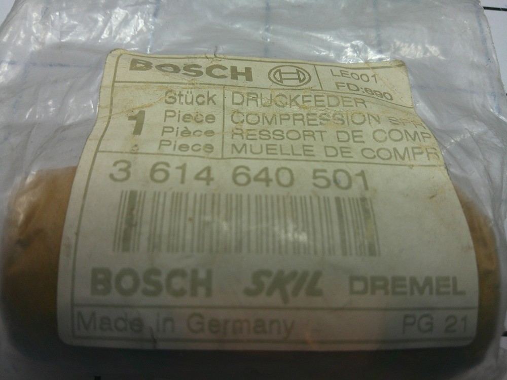 Bosch 3614640501 Compression Spring OEM for 11304 USH27 Demolition Hammer