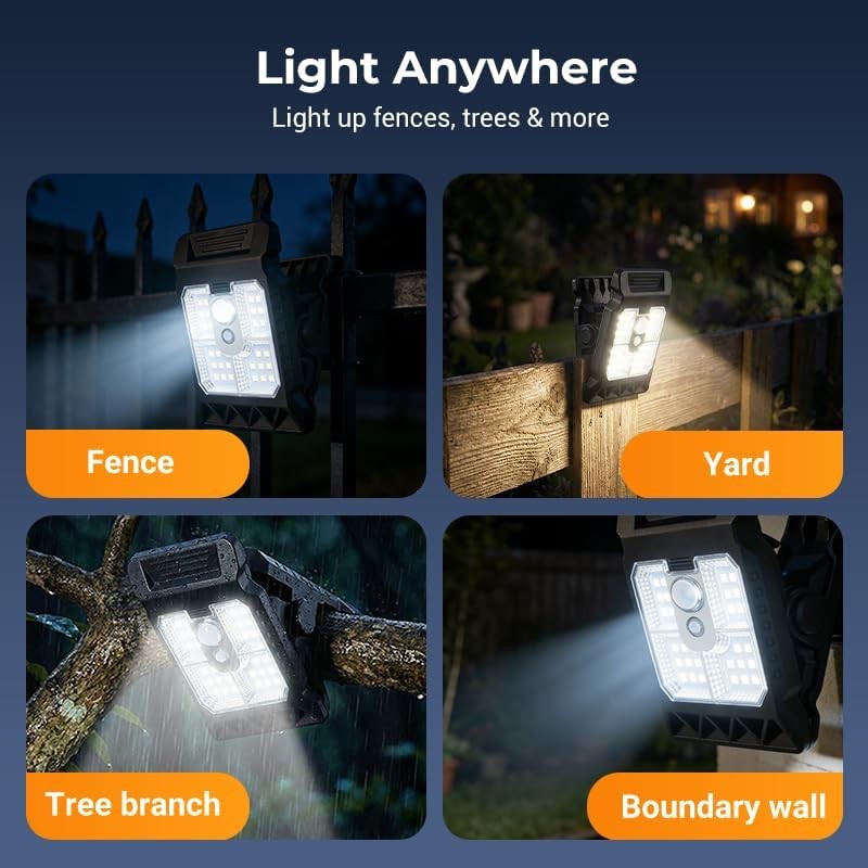 Solar Powered Motion Sensor Clip Lights, Solar Clip Light with Motion Sensor new gallery