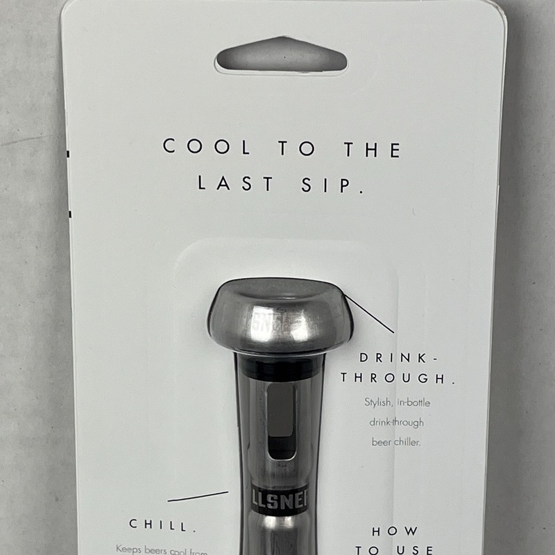 Chillsner by Corkcicle Drink Through Beer Chiller New Sealed Factory Packaging gallery