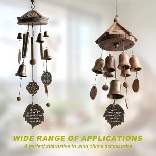 Replacement Wind Catcher, Leaf Wind Chime Sail Pendant Replacement Parts with gallery