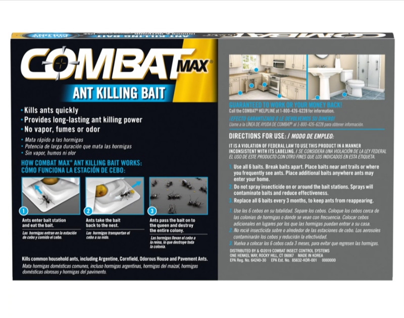 Combat Max Source Kill Ant Báit Killing Indoor Outdoor Lot of 12 - 6 Station Pac gallery