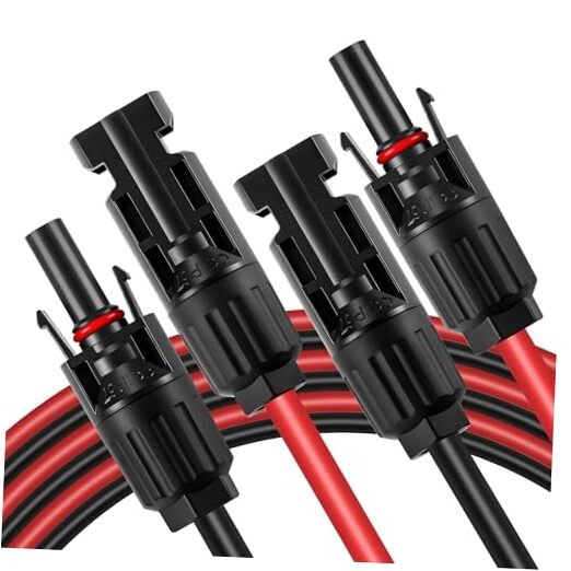 Solar Panel Extension Cable 3.3Ft, 10AWG Waterproof & Tinning Male to 3.3FT gallery