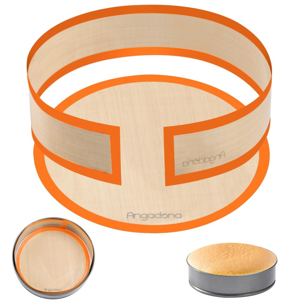 Silicone Baking Mat for Springform Pan 9 inch, Prevent 9 inch set, Orange