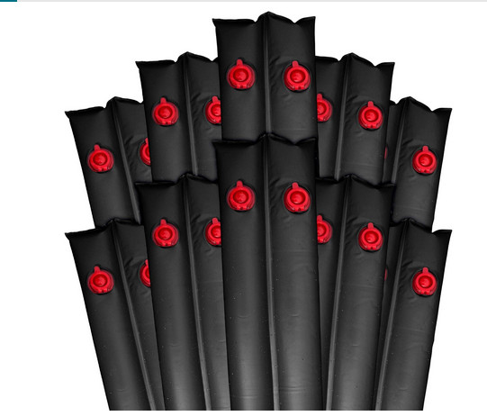 10 Pack - Pool Mate 8 ft Deluxe Black Double Chamber Pool Water Bags, .42 MM New