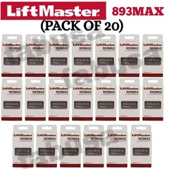 20 Pack 893MAX LiftMaster 3 Button Remote Control Garage Door Opener