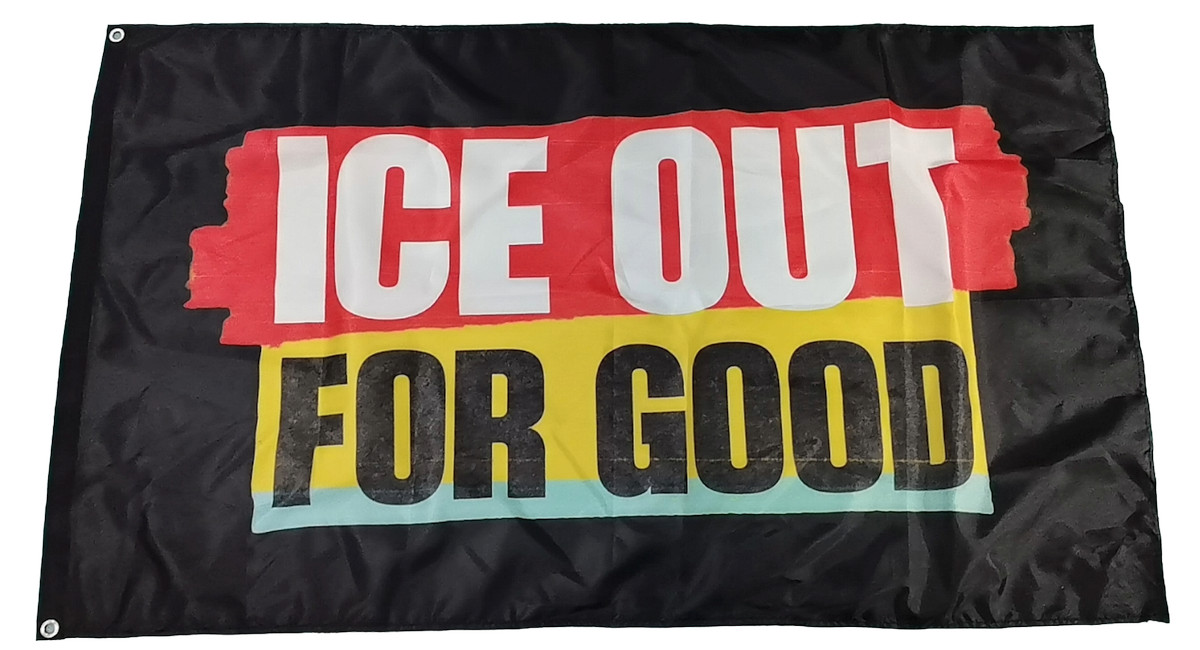 ICE Out For Good Black Flag 3x5 FT Renee Good gallery